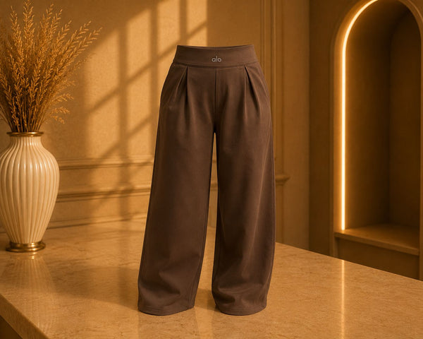 Pantalon Wide Leg Premium Marron