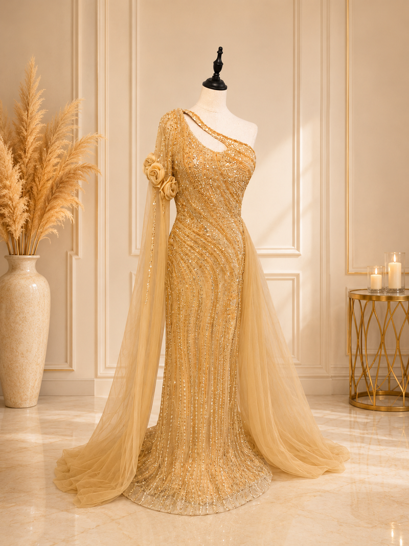 Robe beige Sarah