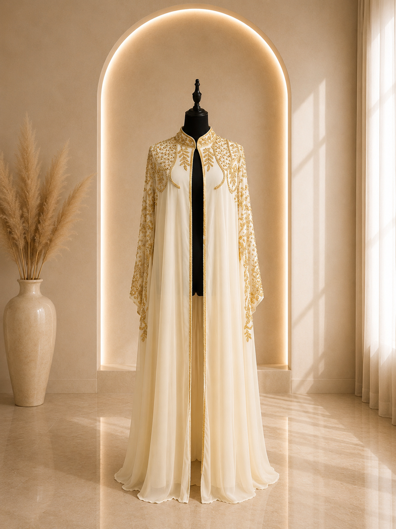 Cape beige et or