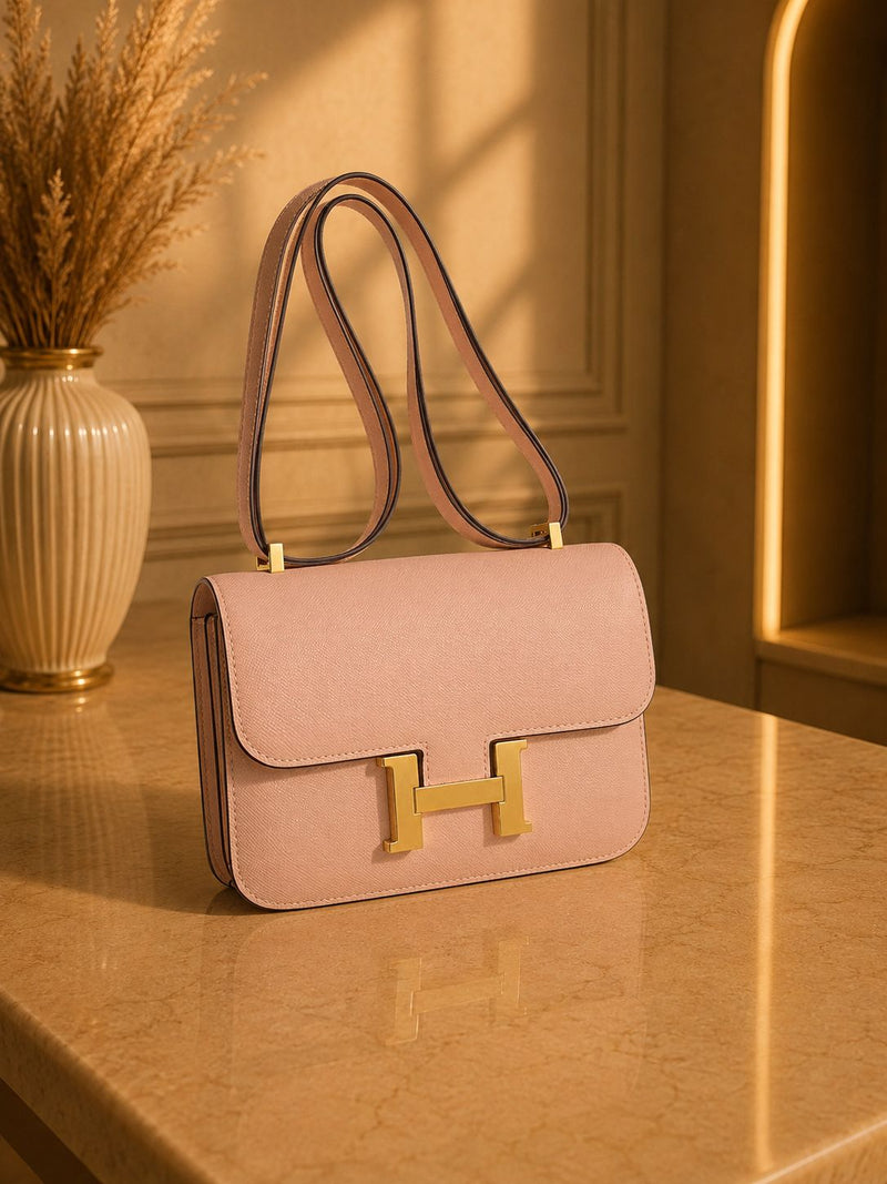 Sac Bandoulière Élégance Rose Poudré