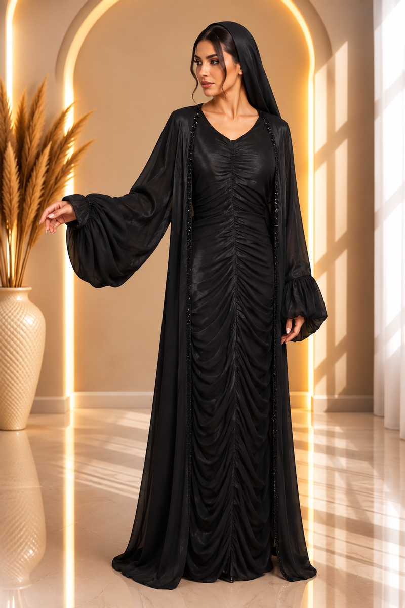 Abaya plissé