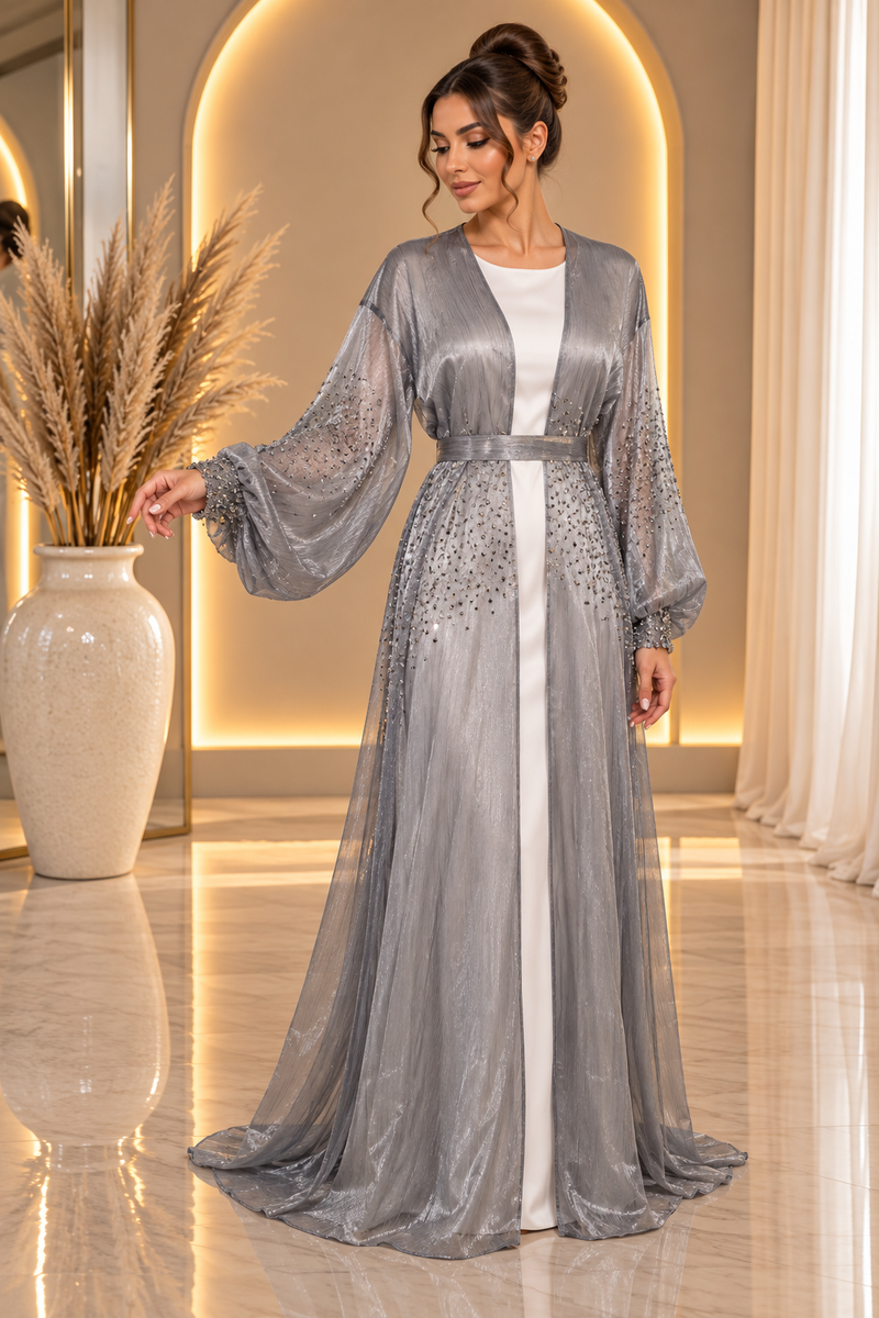 Abaya grise