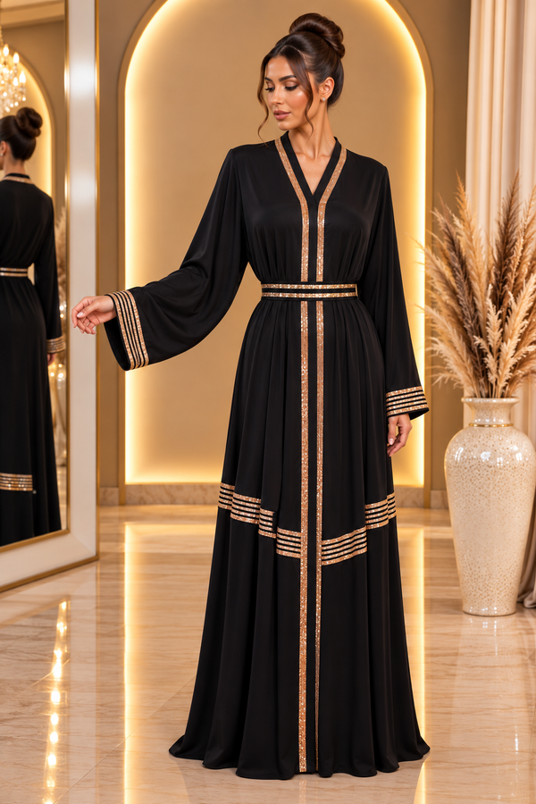 Abaya noir or