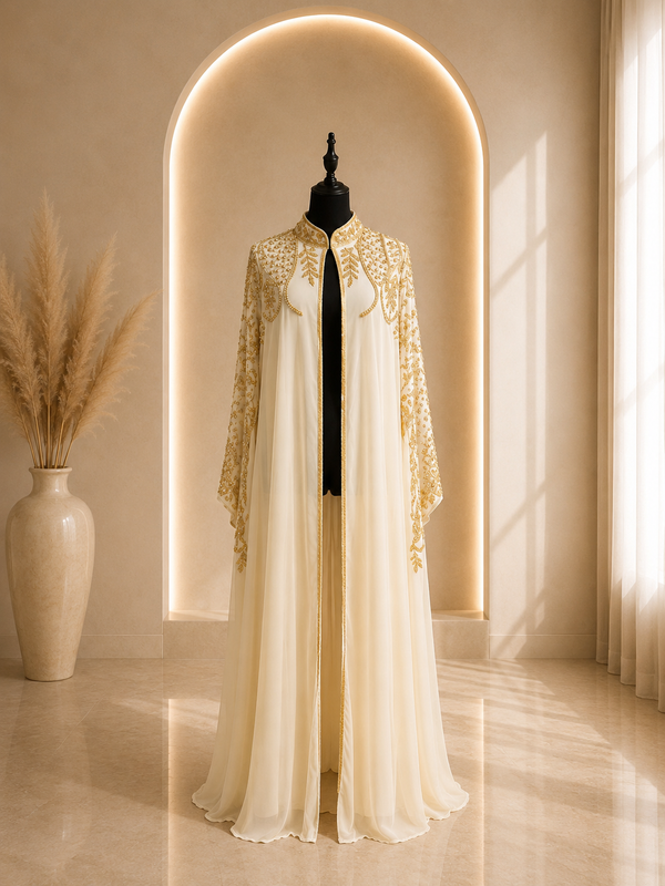 Cape beige et or