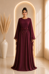 Abaya fleurs